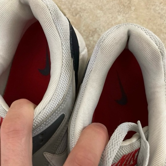 Nike Gray and Black Red Air Max Sneakers Size 13 - Picture 7 of 10